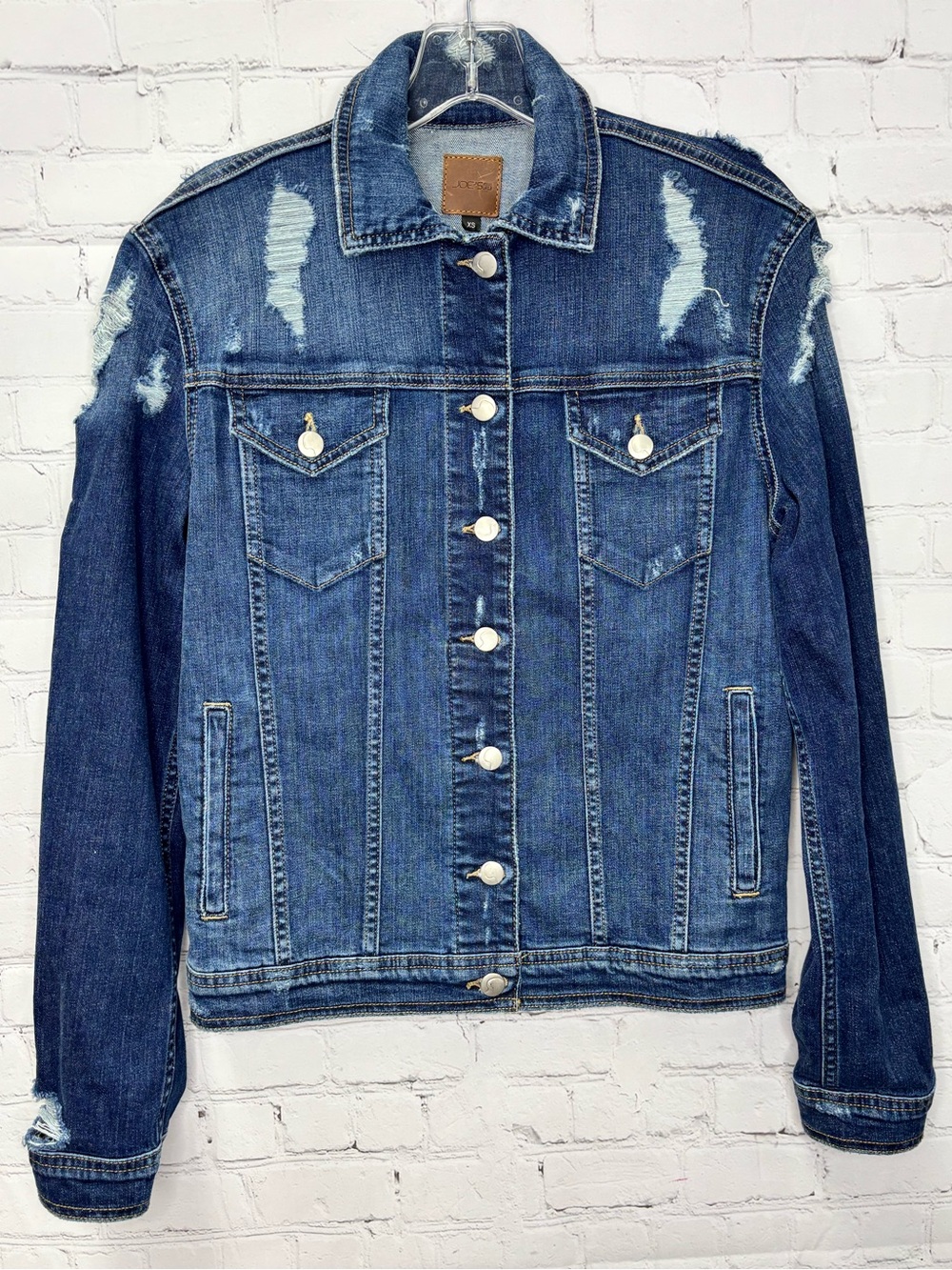 Joe's Jeans Denim Boyfriend Jacket Distressed
